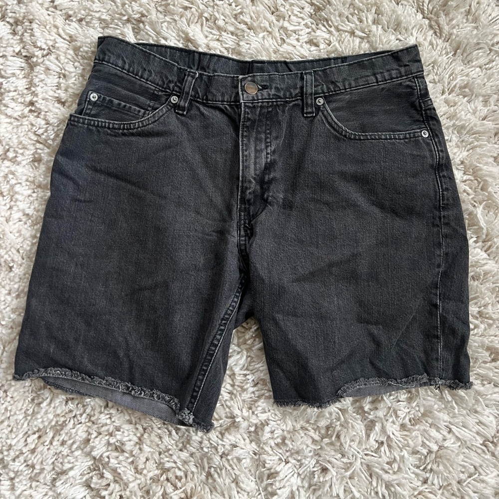 Black Jean Shorts